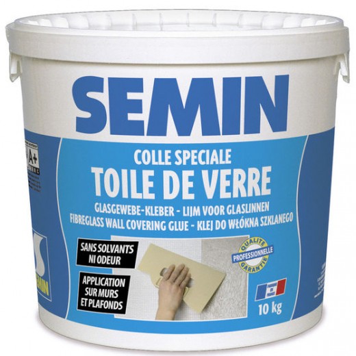 Adeziv *   tapete  TOILE DE VERRE, SEMIN ,10 kg,p/tapete fibra/sticla